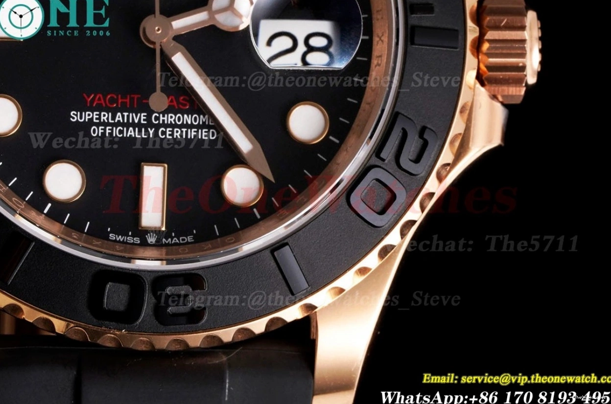 126655 VR3235 RG RU C+S Black Yacht-Master 40mm Dot 0101